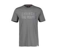 LERROS Unifarbenes T-Shirt mit Print - Basalt Grey XL