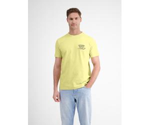 T-Shirt LERROS "Herren T-Shirt in weicher Jerseyqualität", Jungen, Gr. XXL, gelb (faded gelb), 100% Baumwolle, Rundhals, Shirts T-Shirt (20752762-XXL) faded gelb