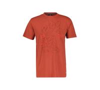 T-Shirt LERROS "Herren-T-Shirt mit Brust-Print", Jungen, Gr. 5XL, rot (deep coral rot), 100% Baumwolle, Rundhals, Shirts T-Shirt (99148617-5XL) deep coral rot