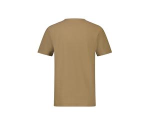 T-Shirt LERROS "Herren T-Shirt mit V-Ausschnitt", Herren, Gr. XL, beige (desert sand), 100% Baumwolle, V-Ausschnitt, Shirts T-Shirt (35446034-XL)