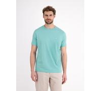 LERROS Basic T-Shirt mit Logostitch, unifarben - Coastal Blue XL