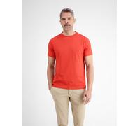 LERROS Basic T-Shirt mit Logostitck, unifarben - Scandinavian Red XXL