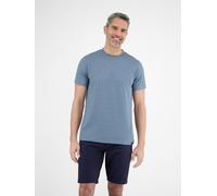 T-Shirt LERROS "LERROS Piqué-T-Shirt für Herren", Damen, Gr. XXL, blau (crispy blau), 100% Baumwolle, Rundhals, Shirts T-Shirt (48186824-XXL)