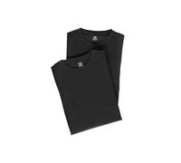 LERROS Rundhals Doppelpack T-Shirt für Herren in Premium Baumwollqualität - Black 3XL