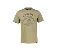 T-Shirt LERROS "LERROS T-Shirt mit Outdoorprint in Großen Größen", Herren, Gr. 4XL, aloe grün, 100% Baumwolle, Rundhals, Shirts T-Shirt (76515536-4XL) aloe grün