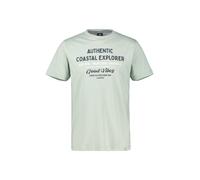 LERROS Sommerliches T-Shirt aus Baumwolle mit O-Neck, große Größen - Bay Green 3XL
