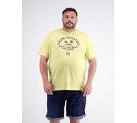 LERROS Sommerliches T-Shirt aus Baumwolle mit O-Neck, große Größen - Lemon Water 3XL