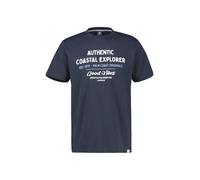 LERROS Sommerliches T-Shirt aus Baumwolle mit O-Neck, große Größen - Classic Navy 4XL