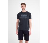 LERROS Sportliches T-Shirt aus Baumwolle mit coolem Slogan-Print - Classic Navy XXXL