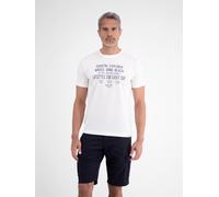 LERROS Sportliches T-Shirt aus Baumwolle mit coolem Slogan-Print - Broken White XL