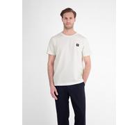 T-Shirt LERROS "T-Shirt aus Baumwoll-Jersey mit Rundhalsausschnitt", Herren, Gr. 3XL, weiß (broken weiß), Shirts T-Shirt (16809003-XXXL) broken weiß