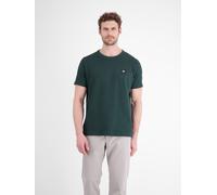 T-Shirt LERROS "T-Shirt aus Baumwoll-Jersey mit Rundhalsausschnitt", Herren, Gr. XL, grün (cedar grün), Shirts T-Shirt (35458268-XL) cedar grün
