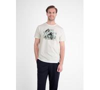 LERROS T-Shirt aus Baumwolle mit lässigem Frontprint und O-Neck - Broken White L