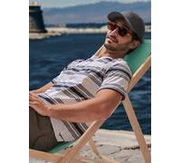 LERROS T-Shirt im Streifenlook mit O-Neck - Broken White L