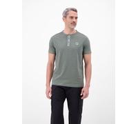 LERROS T-Shirt in Fineliner-Optik, Rundhalsausschnitt - Storm Grey XL