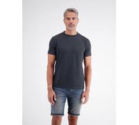 LERROS T-Shirt in softer Seersucker-Qualität mit bequemem O-Neck - Classic Navy XXXL