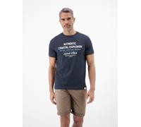 LERROS T-Shirt mit O-Neck aus softer Baumwolle mit Summervibe-Print - Classic Navy XL