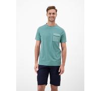 LERROS T-Shirt mit O-Neck und Brusttasche - Soft Teal M