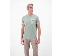 LERROS T-Shirt mit O-Neck und Brusttasche - Storm Grey XXL