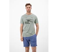LERROS T-Shirt mit O-Neck und Frontprint - Storm Grey L