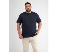 T-Shirt LERROS "T-Shirt mit Rundhalsausschnitt, grosse Größen", Jungen, Gr. 5XL, blau (classic navy), 100% Baumwolle, Rundhals, Shirts T-Shirt, Herren T-Shirt Übergröße, 100% Baumwolle, Einfarbig, Kur