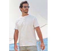 T-Shirt LERROS "T-Shirt mit Rundkragen und Cool & Dry Funktion", Jungen, Gr. XL, broken weiß, 75% Baumwolle, 25% Polyester, Rundhals, Shirts T-Shirt (54852240-XL) broken weiß