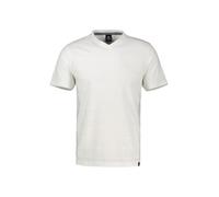 LERROS T-Shirt mit V-Neck in Strickqualität, grosse Größen - Broken White 5XL