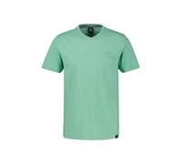 LERROS T-Shirt mit V-Neck in Strickqualität, grosse Größen - Mint Water 5XL
