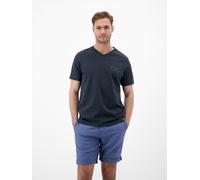 LERROS T-Shirt mit V-Neck in Strickqualität - Classic Navy XXXL