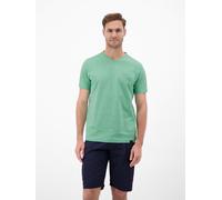 LERROS T-Shirt mit V-Neck in Strickqualität - Mint Water XL