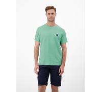 T-Shirt LERROS "T-Shirt mit Waffelstruktur aus 100 % Baumwolle", Herren, Gr. XXL, mint water, 100% Baumwolle, Rundhals, Shirts T-Shirt (11292926-XXL) mint water