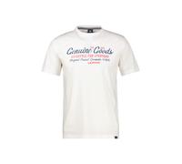 LERROS T-Shirt unifarben mit Print und 1/2-Ärmeln - Broken White 6XL