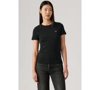 T-Shirt LEVI'S "3PACK ESSENTIAL S", Damen, Gr. L (40), grau (anthrazit night, weiß, peacoat), Single Jersey, Obermaterial: 100% Baumwolle, figurbetont hüftbedeckend, Rundhals, Shirts T-Shirt, in 3 Far