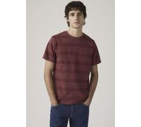 T-Shirt LEVI'S "CLASSIC POCKET TEE MULTI-COLOR", Jungen, Gr. M, rot (kabir paisley stripe oxblood), Jersey, Obermaterial: 100% Baumwolle, gemustert, Rundhals, Shirts T-Shirt (40716518-M) kabir paisley