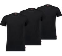 Levi's Herren T-Shirt, Jet Black, M (3er Pack)
