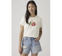 T-Shirt LEVI'S "GR FAVORITE TEE", Damen, Gr. L (40), disco cherry egret, Single Jersey, Obermaterial: 100% Baumwolle, bedruckt, regular fit normal, Rundhals, Shirts T-Shirt, mit Print (17609750-L) dis
