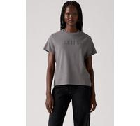 T-Shirt LEVI'S "GRAPHIC CLASSIC T", Damen, Gr. XS (34), grau, Single Jersey, Obermaterial: 100% Baumwolle, figurumspielend hüftlang, Rundhals, Shirts T-Shirt, Glitzerne Applikation (76907819-XS) grau