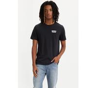 T-Shirt LEVI'S "GRAPHIC CR TEE", Damen, Gr. M, schwarz (color bw c), Jersey, Obermaterial: 100% Baumwolle, bedruckt, regular fit taillenbedeckt, Rundhals, gerader Abschluss, Shirts T-Shirt, mit Logo P
