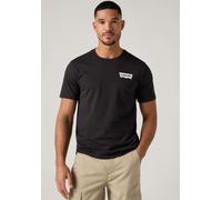 T-Shirt LEVI'S "GRAPHIC CR TEE", Herren, Gr. XXL, schwarz (color bw c), Jersey, Obermaterial: 100% Baumwolle, bedruckt, regular fit taillenbedeckt, Rundhals, gerader Abschluss, Shirts T-Shirt, mit Log