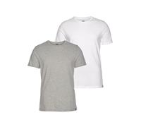 T-Shirt LEVI'S, Herren, Gr. M, grau (2 pack slim crew whi), Obermaterial: 100% Baumwolle, Rundhals, Shirts T-Shirt (65788717-M) 2 pack slim crew whi