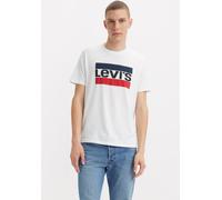 T-Shirt LEVI'S, Herren, Gr. XXL, weiß, Jersey, Obermaterial: 100% Baumwolle, bedruckt, unifarben, normal, Rundhals, Shirts T-Shirt, mit großem Logoprint (489046-XXL)