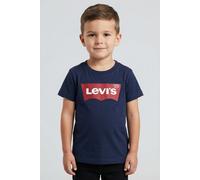 T-Shirt LEVI'S KIDS "BATWING TEE", Jungen, Gr. 9/74, blau (navy), Single Jersey, Obermaterial: 100% Baumwolle, bedruckt, Basic schmal hüftlang, Rundhals, gerader Abschluss, Shirts T-Shirt, Baby UNISEX