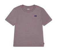 T-Shirt LEVI'S KIDS "LVB BATWING CHEST HIT", Jungen, Gr. 10 (140), lila (quail), Single Jersey, Obermaterial: 100% Baumwolle, Basic schmal hüftlang, Rundhals, abgesteppte Kante, Shirts T-Shirt, Mit Lo