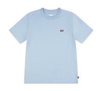 T-Shirt LEVI'S KIDS "LVB BATWING CHEST HIT", Jungen, Gr. 12 (152), blau (forget me not), Single Jersey, Obermaterial: 100% Baumwolle, unifarben, Basic schmal hüftlang, Rundhals, abgesteppte Kante, Shi