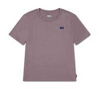 T-Shirt LEVI'S KIDS "LVB BATWING CHEST HIT", Jungen, Gr. 12 (152), lila (quail), Single Jersey, Obermaterial: 100% Baumwolle, Basic schmal hüftlang, Rundhals, abgesteppte Kante, Shirts T-Shirt, Mit Lo