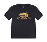 T-Shirt LEVI'S KIDS "LVB CACTUS IN THE SUNSET", Jungen, Gr. 10 (140), schwarz (jet schwarz), Jersey, Obermaterial: 60% Baumwolle, 40% Polyester, bedruckt, normal, Rundhals, Shirts T-Shirt, mit Western