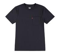 T-Shirt LEVI'S KIDS "LVB SUNSET POCKET TEE", Jungen, Gr. 12 (152), schwarz (jet schwarz), Jersey, Obermaterial: 60% Baumwolle, 40% Polyester, Rundhals, Shirts T-Shirt (60335718-12) jet schwarz
