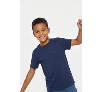 T-Shirt LEVI'S KIDS "LVB SUNSET POCKET TEE", Jungen, Gr. 4 (104), blau (marineblaus), Jersey, Obermaterial: 60% Baumwolle, 40% Polyester, unifarben, normal, Rundhals, Shirts T-Shirt, mit Brusttasche,