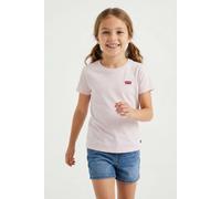 T-Shirt LEVI'S KIDS "LVG BATWING CHEST HIT TEE", Mädchen, Gr. 16 (164), rosa (crystal pink), Jersey, Obermaterial: 100% Baumwolle, unifarben, Basic schmal hüftlang, Rundhals, abgesteppte Kante, Shirts