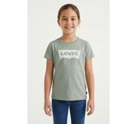 T-Shirt LEVI'S KIDS "LVG BATWING TEE", Mädchen, Gr. 16 (164), shadow, Jersey, Obermaterial: 100% Baumwolle, Basic schmal hüftlang, Rundhals, abgesteppte Kante, Shirts T-Shirt, for GIRLS (95213105-16) 